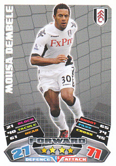 Mousa Dembele Fulham 2011/12 Topps Match Attax #124